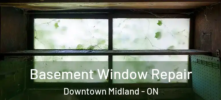 Basement Window Repair Downtown Midland - ON