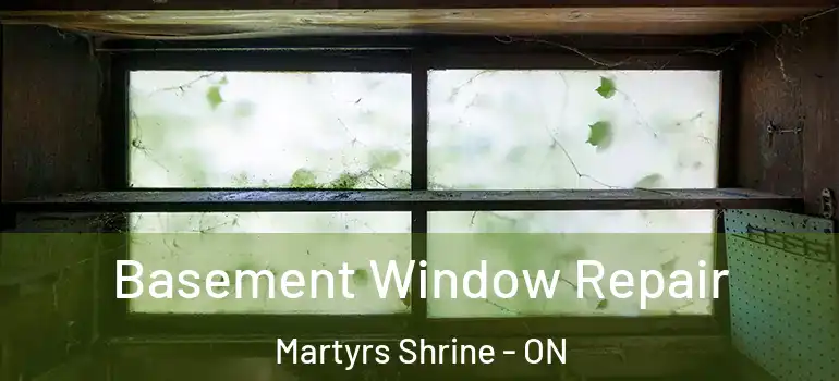  Basement Window Repair Martyrs Shrine - ON