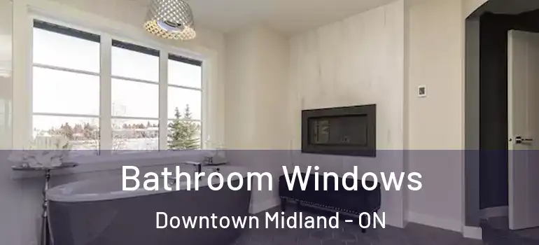  Bathroom Windows Downtown Midland - ON