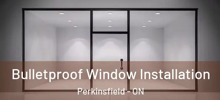  Bulletproof Window Installation Perkinsfield - ON