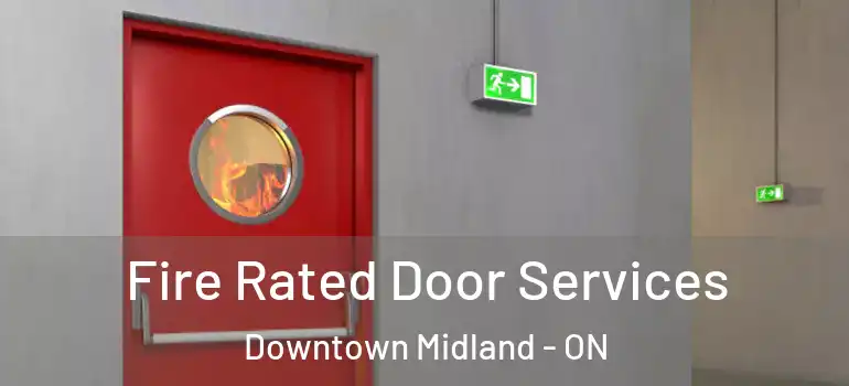  Fire Rated Door Services Downtown Midland - ON