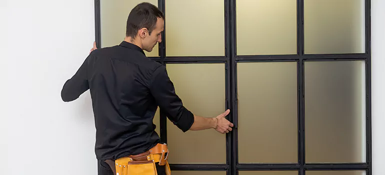 Patio French door installation in Midland, ON