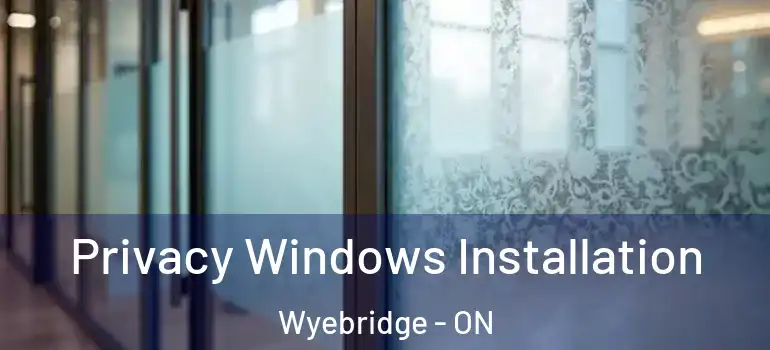  Privacy Windows Installation Wyebridge - ON