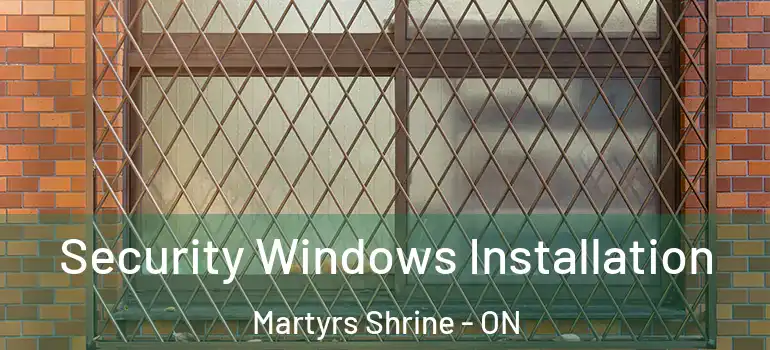  Security Windows Installation Martyrs Shrine - ON
