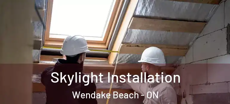  Skylight Installation Wendake Beach - ON