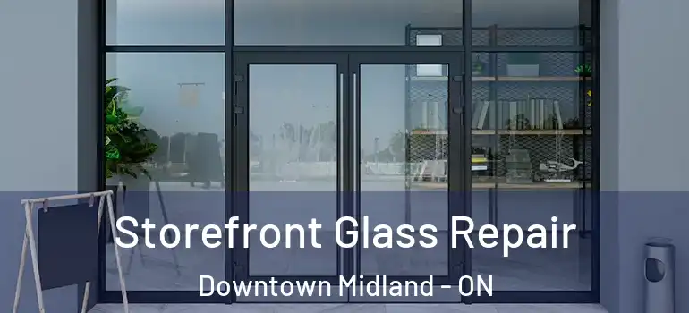  Storefront Glass Repair Downtown Midland - ON