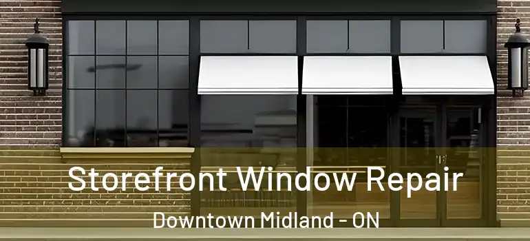  Storefront Window Repair Downtown Midland - ON
