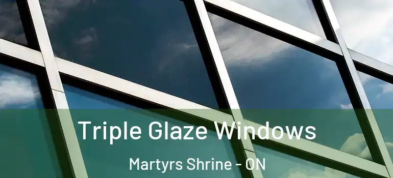  Triple Glaze Windows Martyrs Shrine - ON