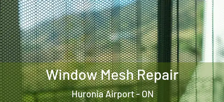  Window Mesh Repair Huronia Airport - ON