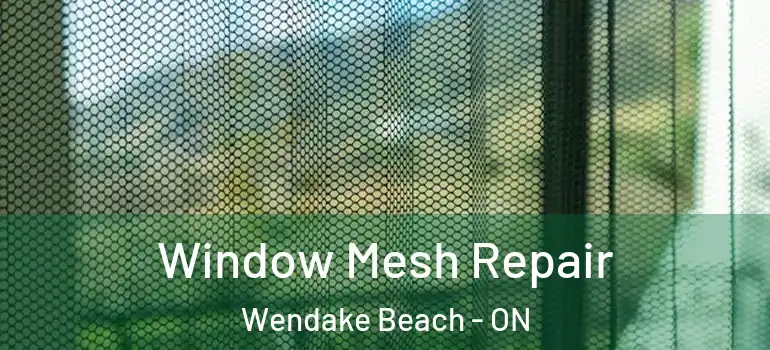  Window Mesh Repair Wendake Beach - ON
